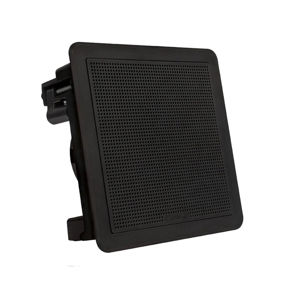 Fusion 6.5" 120W Fm Series Flush Mount Square Marine Speakers Black Grill Fm-65Sb