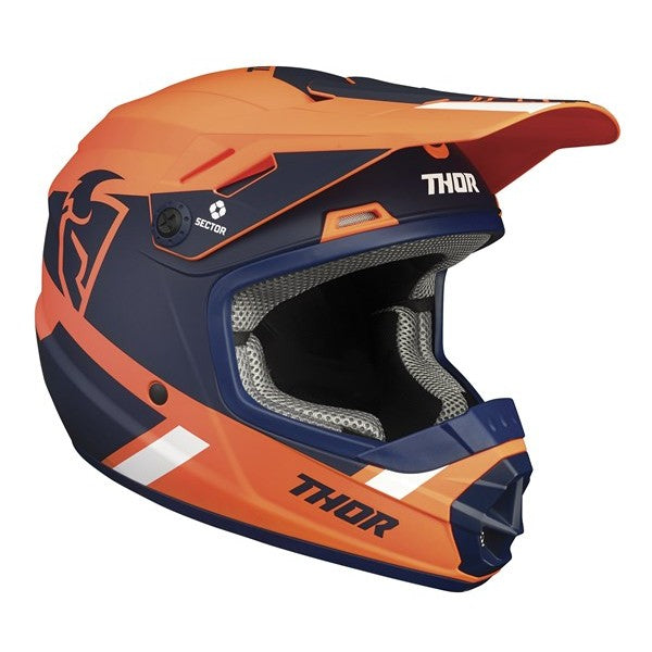 Helmet S23Y Thor Mx Sector Split Youth Mipsorange Navy Small