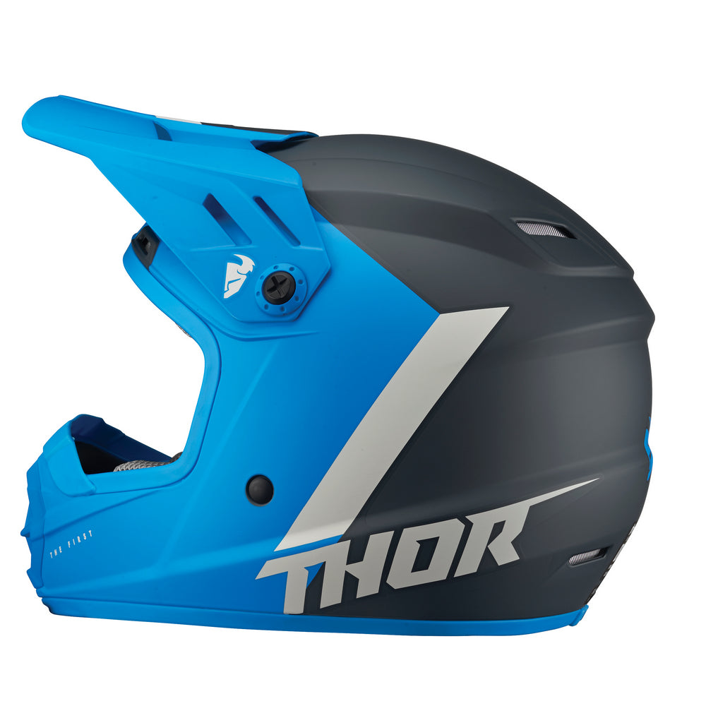 Helmet S23Y Thor Mx Sector Chev Blue Lt Grey Youth Medium