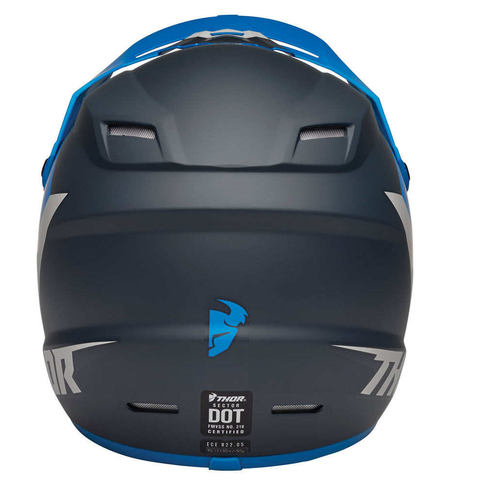 Helmet S23Y Thor Mx Sector Chev Blue Lt Grey Youth Large