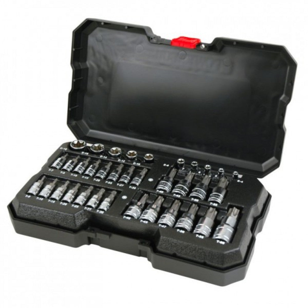Powerbuilt 35Pc 1/4, 3/8, 1/2 Dr Torx Socket Set