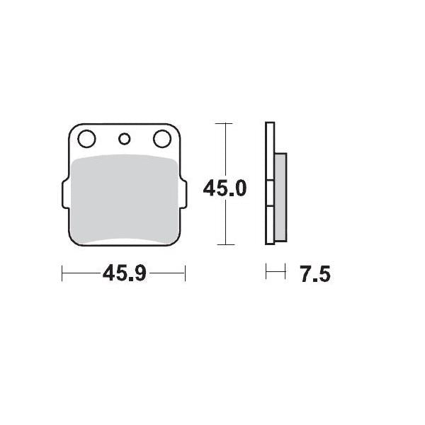 Brake Pad Front Moto Master Pro Sintered For Arctic Cat Rear Honda Kawasaki Suzuki Yamaha