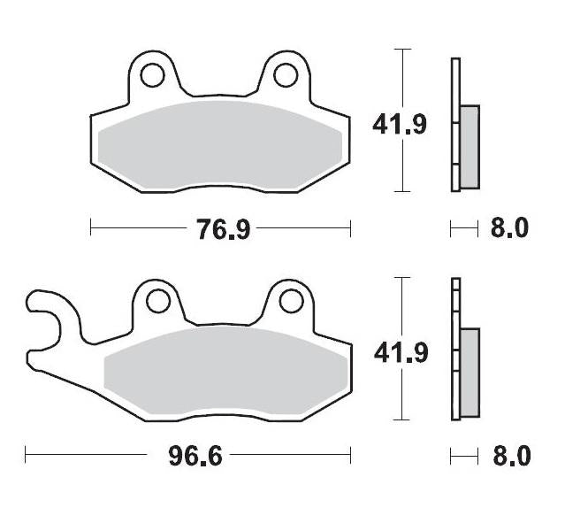 Brake Pad Moto Master Pro Sintered Front For Husqvarna Kawasaki Suzuki Yamaha