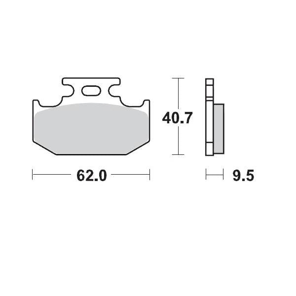 Brake Pad Rear Moto Master Pro Sintered For Suzuki Yamaha