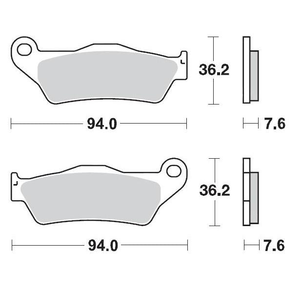 Brake Pads Front Moto Master Pro Sintered Gasgas Husaberg Husqvarna Ktm Sherco Yamaha