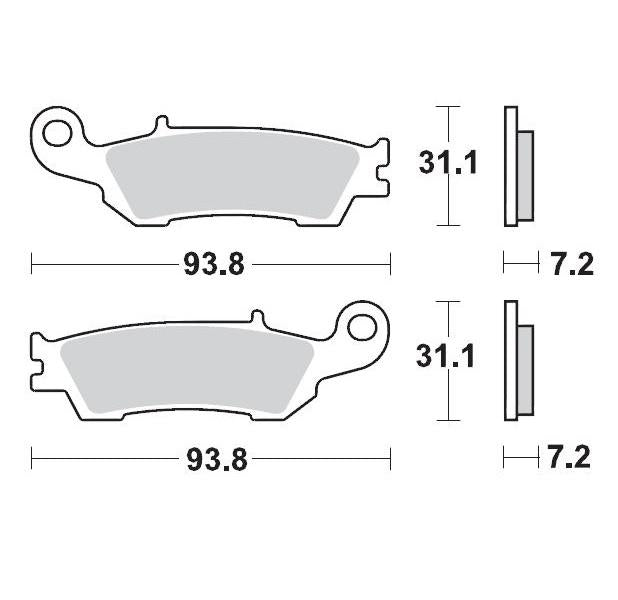 Brake Pads Front Moto Master Pro Sintered Yamaha Yz125 Yz250 08-21 Yz450F 08-19 Yz250F 07-20
