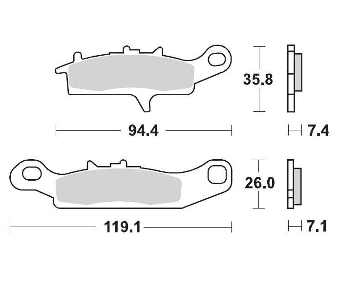 Brake Pads Moto Master Kawasaki Kfx450R 08-11