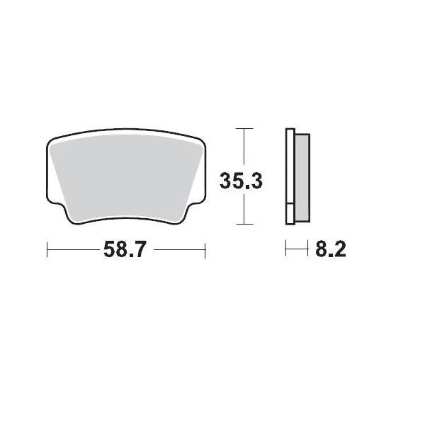Brake Pads Moto Master Ktm450Xc 08-10 Ktm505Sx Atv 10-13 Ktm525Xc 08-13