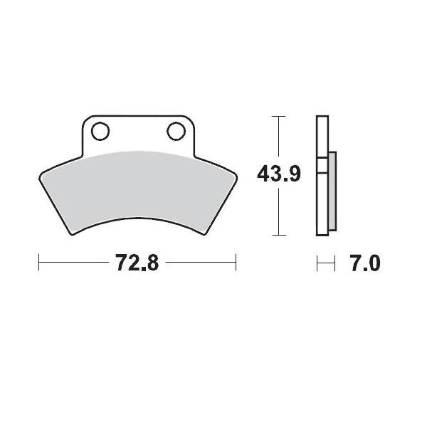 Brake Pads Moto Master Pro Sintered For Polaris