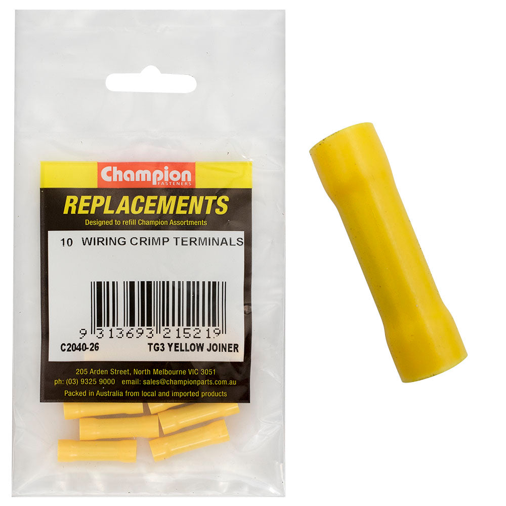 Champion Yellow Cable Connector Joiner -10Pk