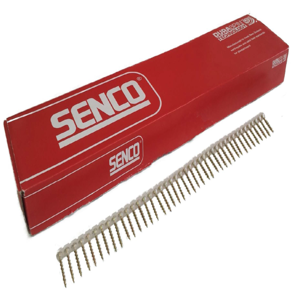 Senco #8 50Mm Yellow Zinc Collated Flooring Screws (1000 Box)
