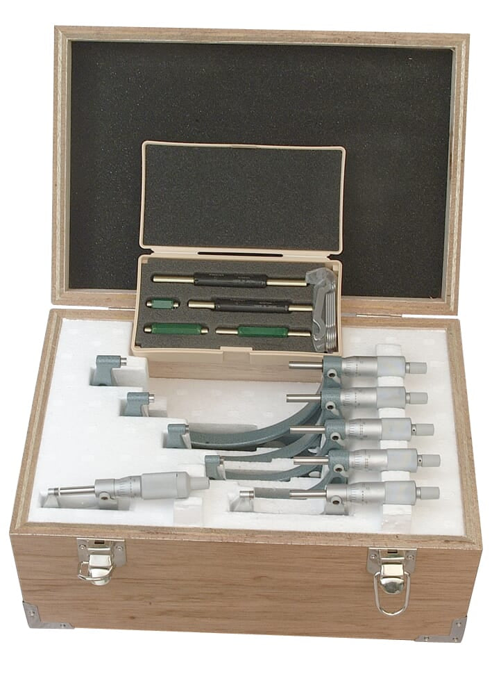 Mitutoyo Outside Micrometer Set 0-6" X .001" (Individuals)