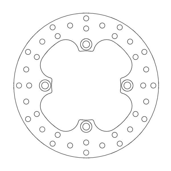 Brake Rotor Rear Moto Master Round Honda Suzuki