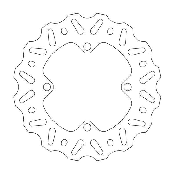 Brake Rotor Moto Master Nitro Rear Kawasaki Kx85 01-21 Kx100 01-20