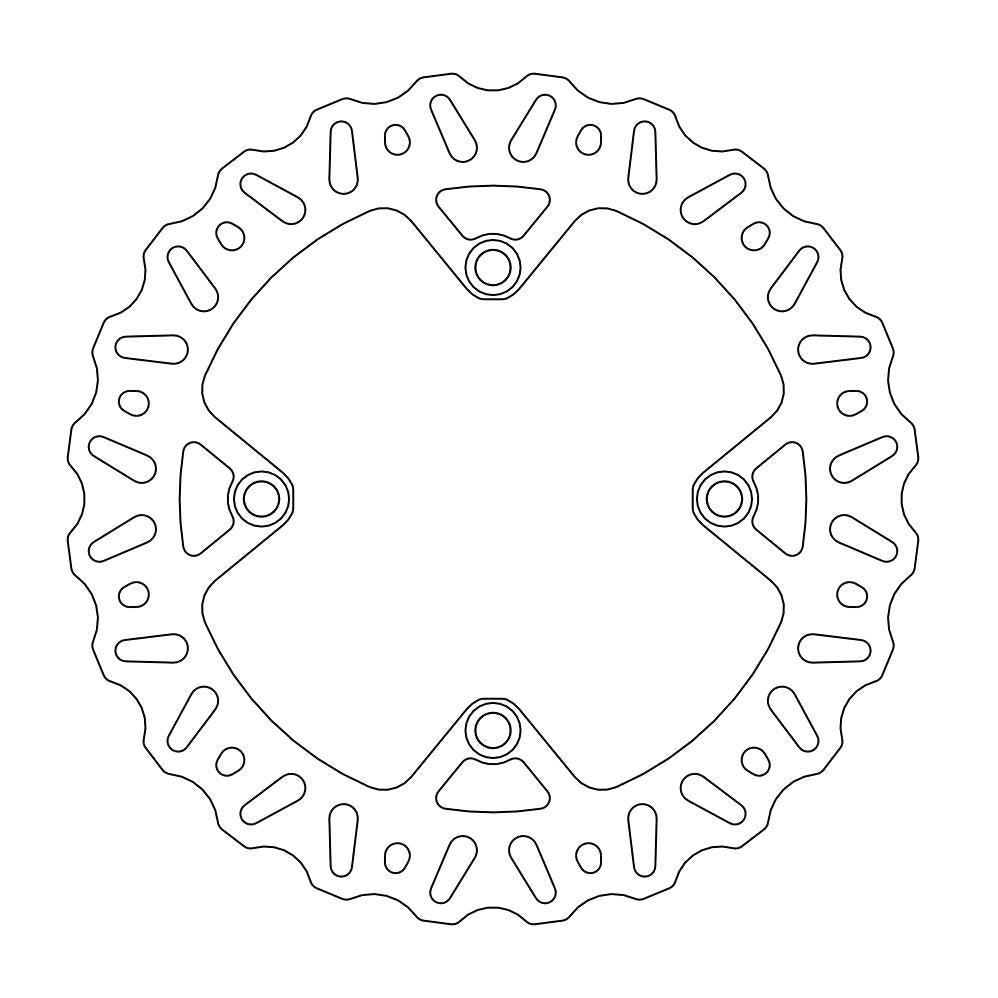 Brake Disc Moto Master Nitro Rear Husqvarna Cr125 Wr125 Tc250 Te250 Txc250 Te310 Tc449 Te449 Txc449