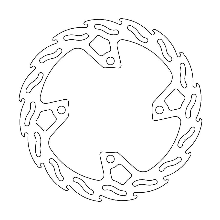 Brake Rotor Moto Master Flame Rear Kawasaki Kx450F 19-21