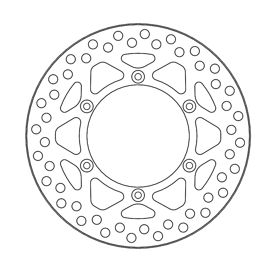 Brake Disc Rear Moto Master Vintage Kawasaki Kx125 Kx250 Kx500