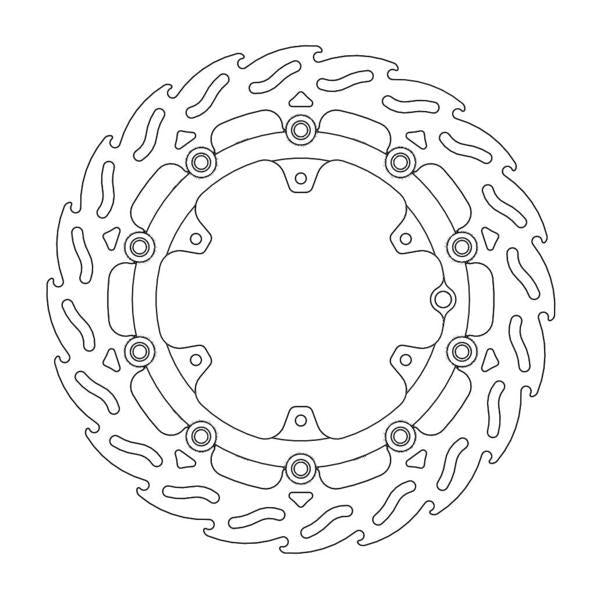 Disc Floating Front Moto Master Flame Left Husqvarna Ktm