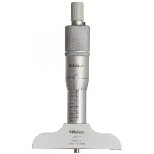 Mitutoyo Depth Micrometer 0-1" X 2.5" Base