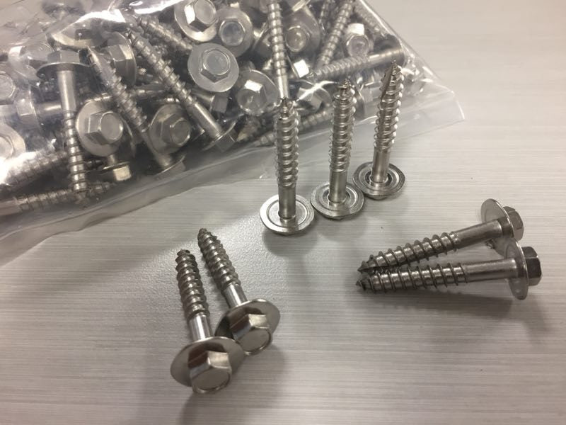 12G X 35Mm Stainless Hex Flange Head Timber Screw (500 Pack)