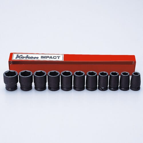 Koken 13241M Impact Socket Set 11Pc 3/8"Dr 9-19Mm