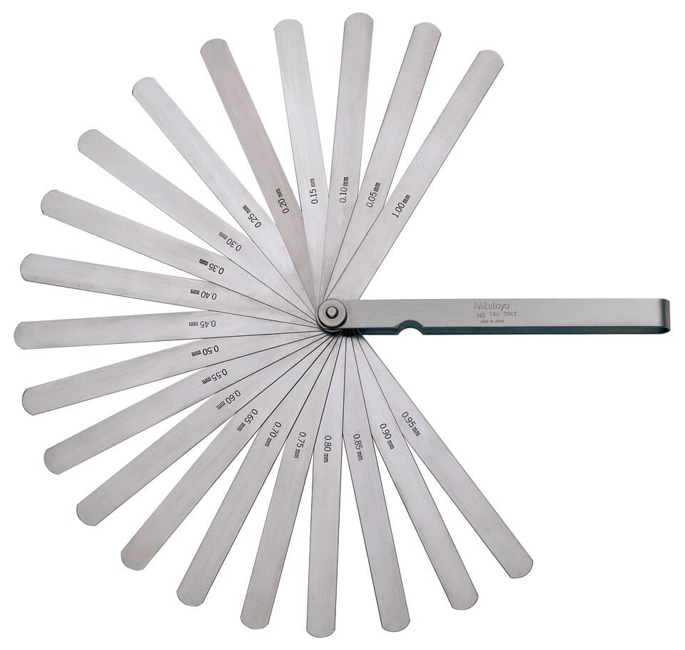 Mitutoyo Feeler Gauge 0.05 - 1.0Mm 20Pc Long Leaf