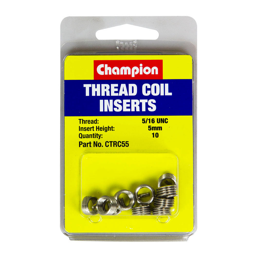Champion 5/16In Unc X 5Mm Thread Insert Refills -10Pk
