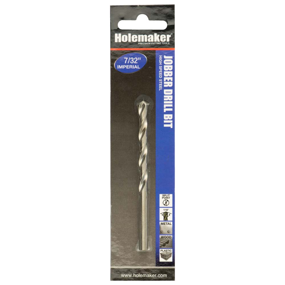 Holemaker Jobber Drill 7/32In - 1Pc (Carded)