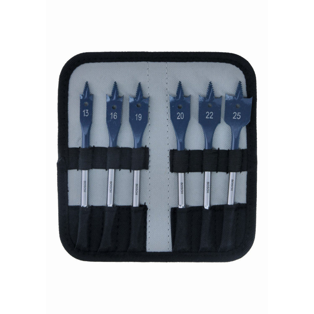 Spade Bit, Daredevil Xtreme Set 6 Pce (13, 16, 19, 20, 22, 25 Mm 1/4" Hex Shank)