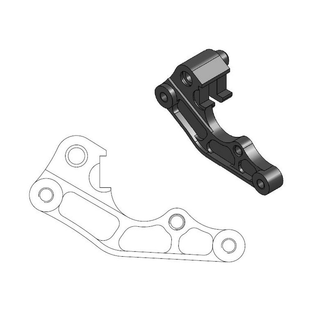 *Brake Adapter Moto Master Oversize 260Mm Yamaha Yz125 Yz250 Wr125 Wr250 01-07 Yz250F 01-06 Yz426F