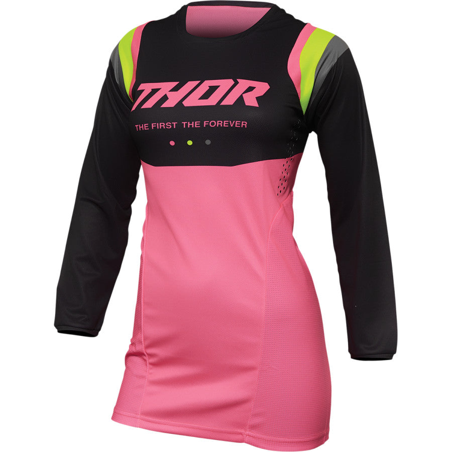 Jersey S23 Thor Mx Pulse Women Rev Charcoal/Flo.Pink Size Xs