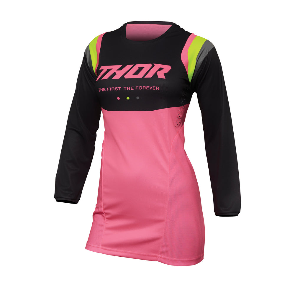 Jersey S23 Thor Mx Pulse Women Rev Charcoal/Flo.Pink Size Xlarge