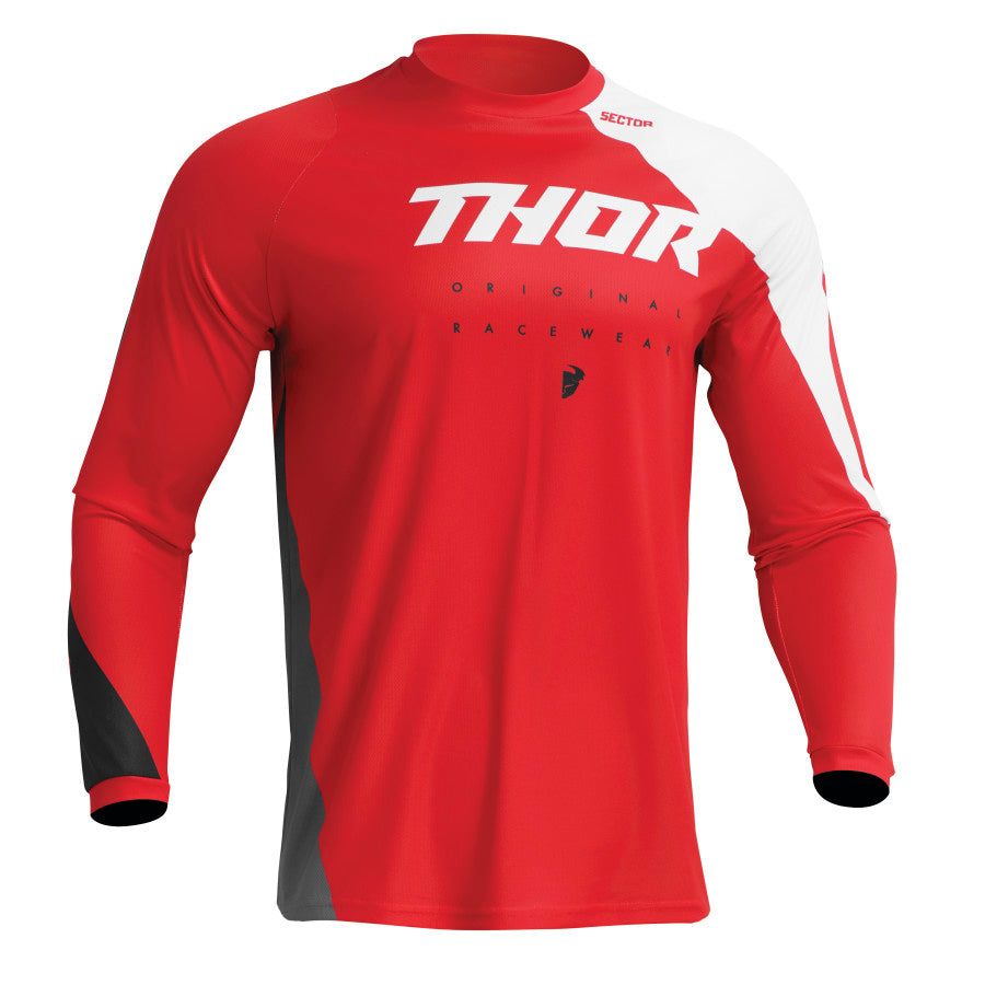 Jersey S23 Thor Mx Sector Youth Edge Red/White Xs