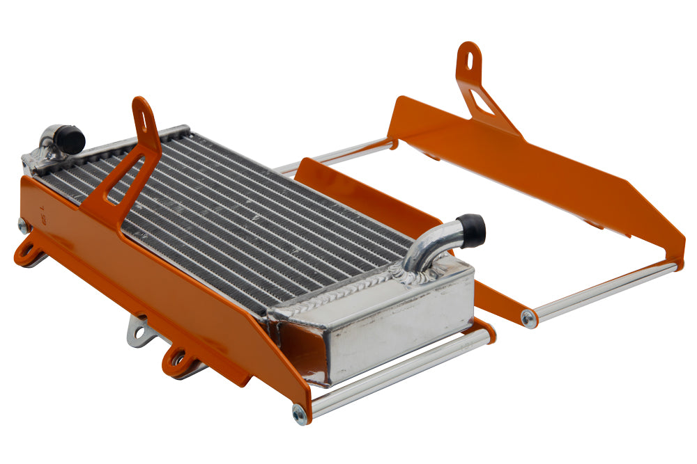 Aluminum Radiator Guard Crosspro Light Orange Motorcycle With Fan Kit