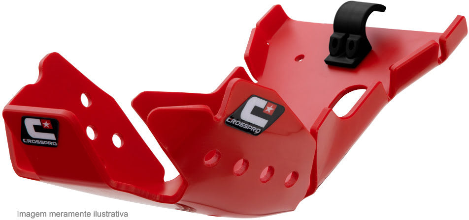 *Skid Plate Crosspro Ec Dtc Enduro Plastic Crf450Rx Crf450R 17-19 Red