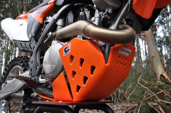 Skid Plate Crosspro Ec Dtc Enduro Plastic Ktm , Husqvarna Orange