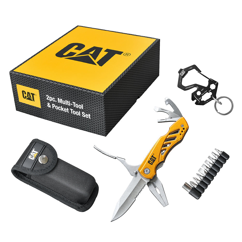 Cat 2Pc MultiTool & Pocket Tool Set