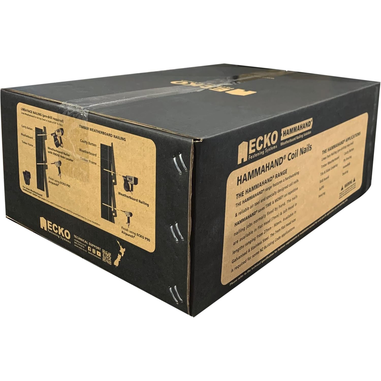 Ecko Hammahand 65 X 2.8Mm Galvanised Ring Round Head (3000 Carton)