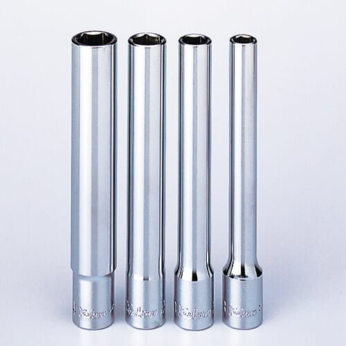 Koken 3300M/4-L120 Extra Deep Socket Set 4Pc 3/8"Dr 8-14Mm