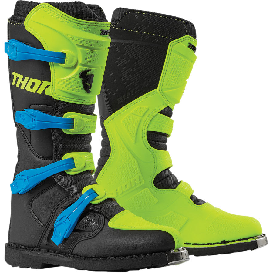 Motorcross Boots Thor Mx Blitz Xp Flo Green/Black Size 9