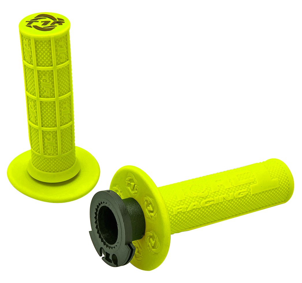 Defy Mx Lock On Grips 1/2 Waffle Honda Kawasaki Suzuki Husqvarna Ktm