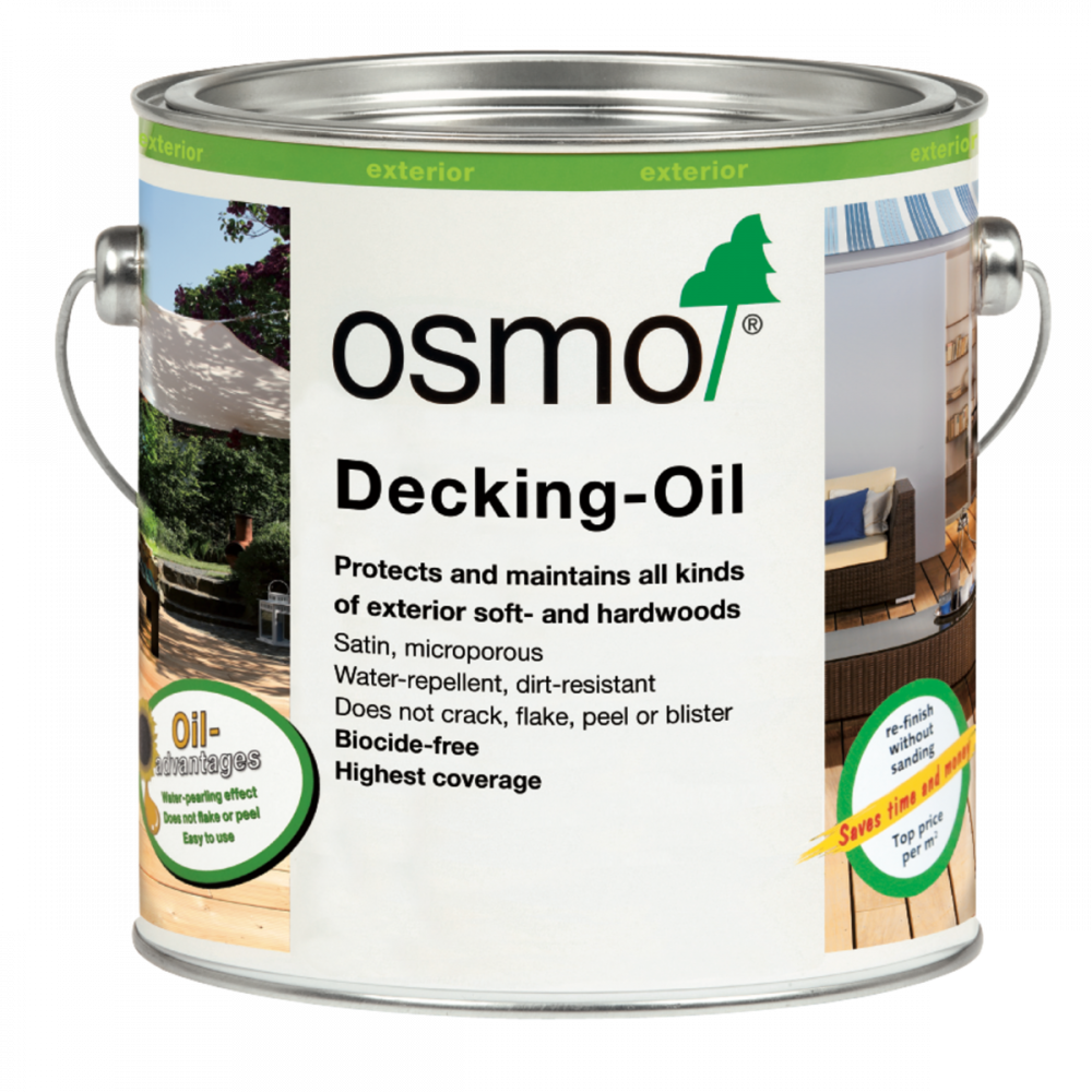 Osmo Decking Oil - 430 Clear - Anti Slip, 2.5L