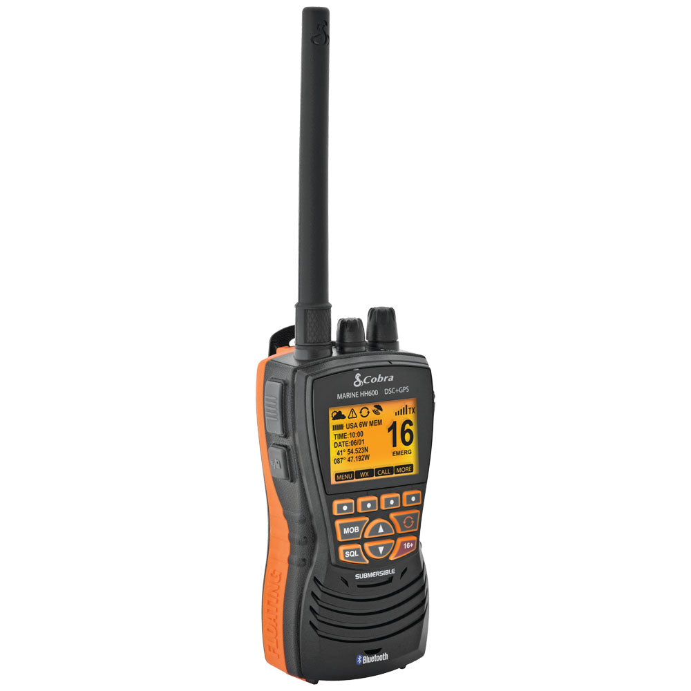 Cobra Floating Vhf Radio W/Bluetooth & Gps 6 Watt