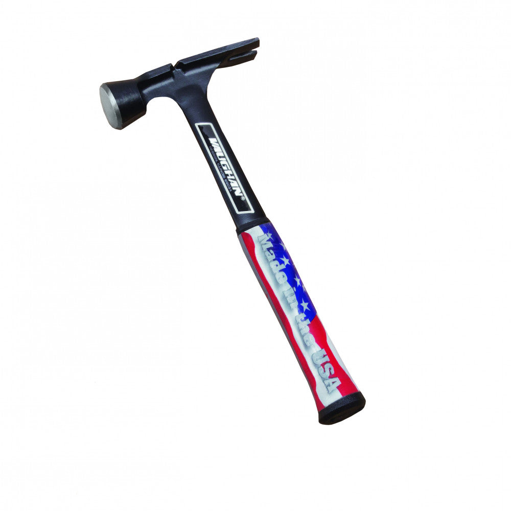 Vaughan Straight Claw Hammer 17Oz Stealth Side Puller And Nail Starter - Black