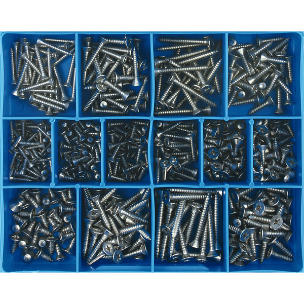 Champion 415Pc Self Tapping Screw Assortment Csk Ph 304/A2