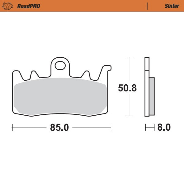 Brake Pads Front Moto Master Pro Sintered Aprilia Benelli Bmw Ducati Kawasaki Ktm