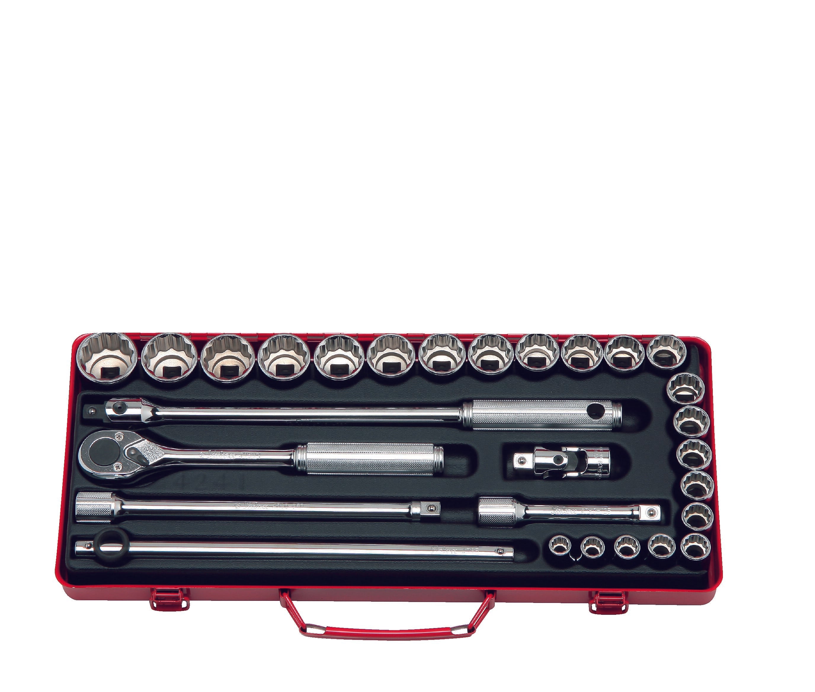 Koken 4241M Socket Set 12Pt 28Pc 1/2"Dr 10-32Mm