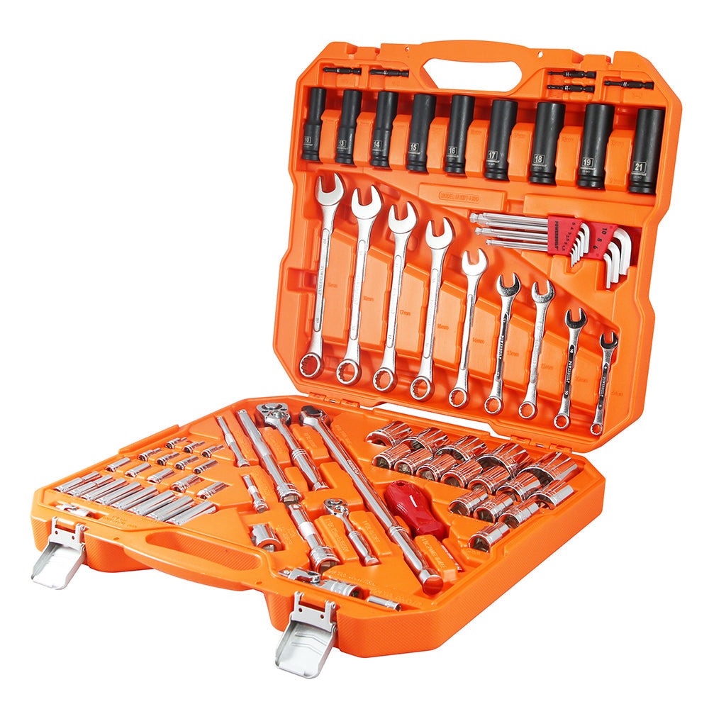 1/4” Dr, 1/2” Dr 81Pc Metric Tradie Tool Set