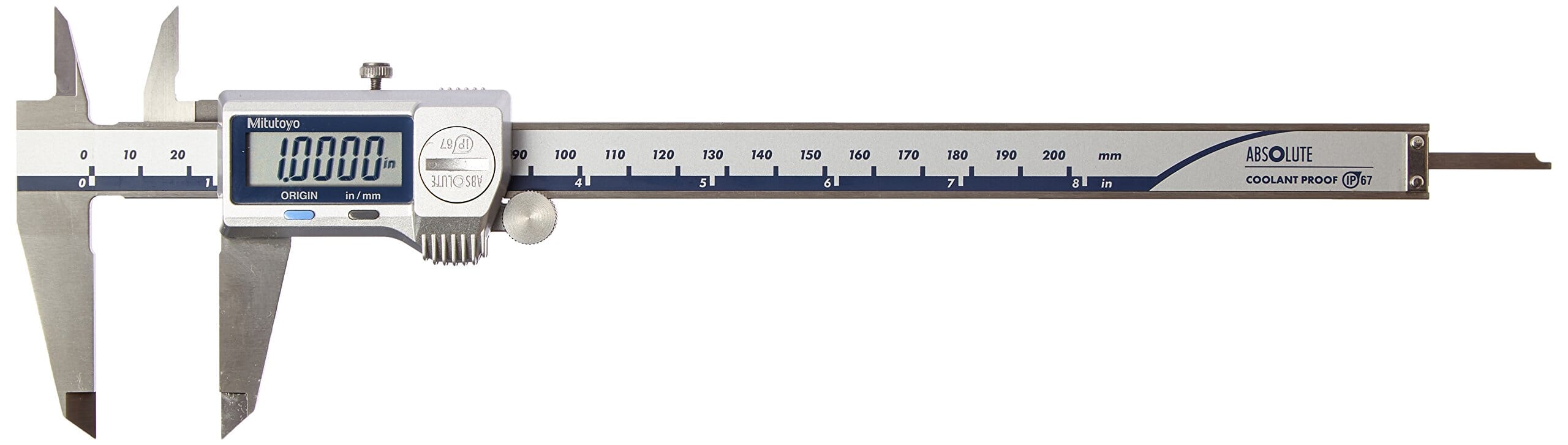 Mitutoyo Digital Caliper 6"/150Mm X .0005" / 0.01Mm Ip67 Coolant Proof Without Data Output