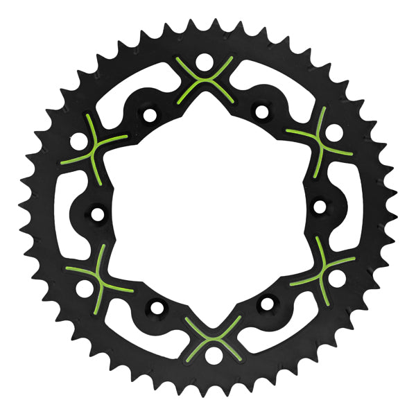 Sprocket Rear Esjot X Wing Suzuki Rm125 Rm250 81-10 Rmz250 07-23 Rmz450 05-23 48T Alloy Black Yellow